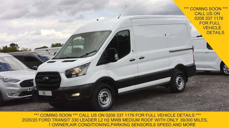 2020 Ford Transit 330 L2H2 MWB MEDIUM ROOF WITH ONLY 39.000 MILES,AIR CONDITIONING,PARKING SE Pan...