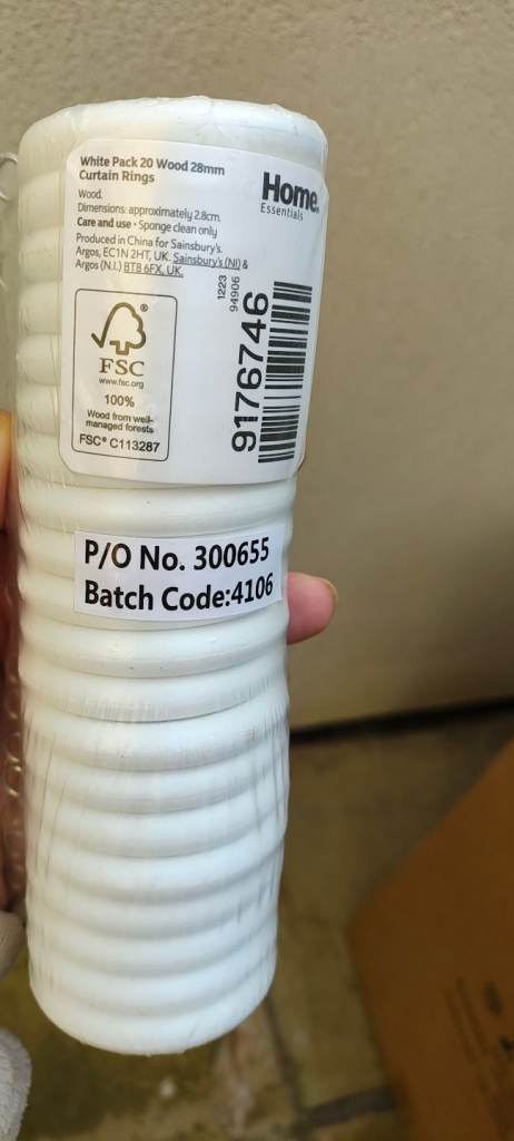 Curtain rings x20