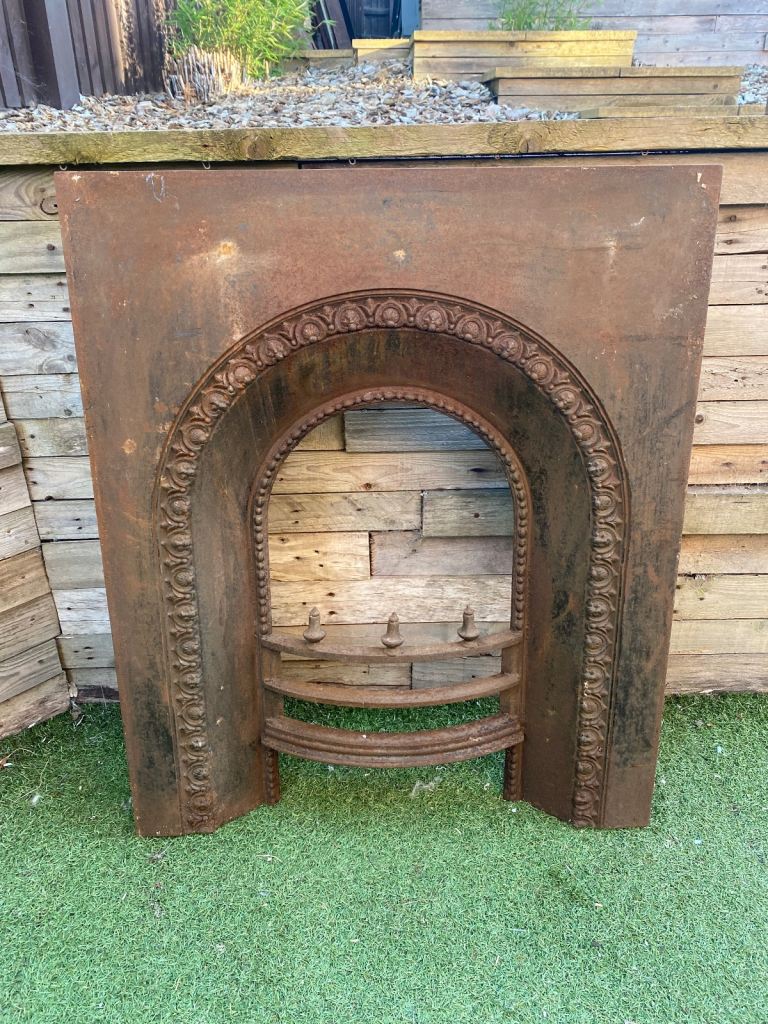 Cast iron Victorian fireplace 