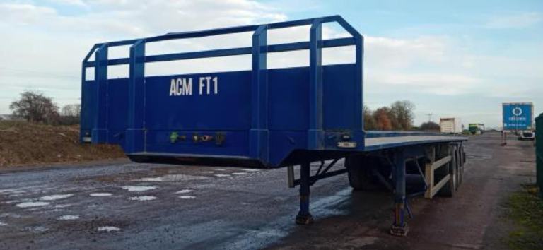 Montracon Flat trailer 13.6 Drum brakes mot August Other