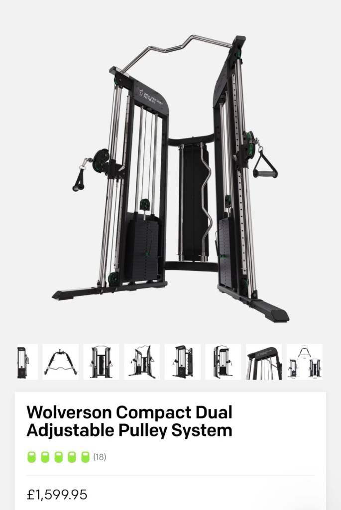 Wolverson Compact Dual Adjustable Pulley System – As Good As New