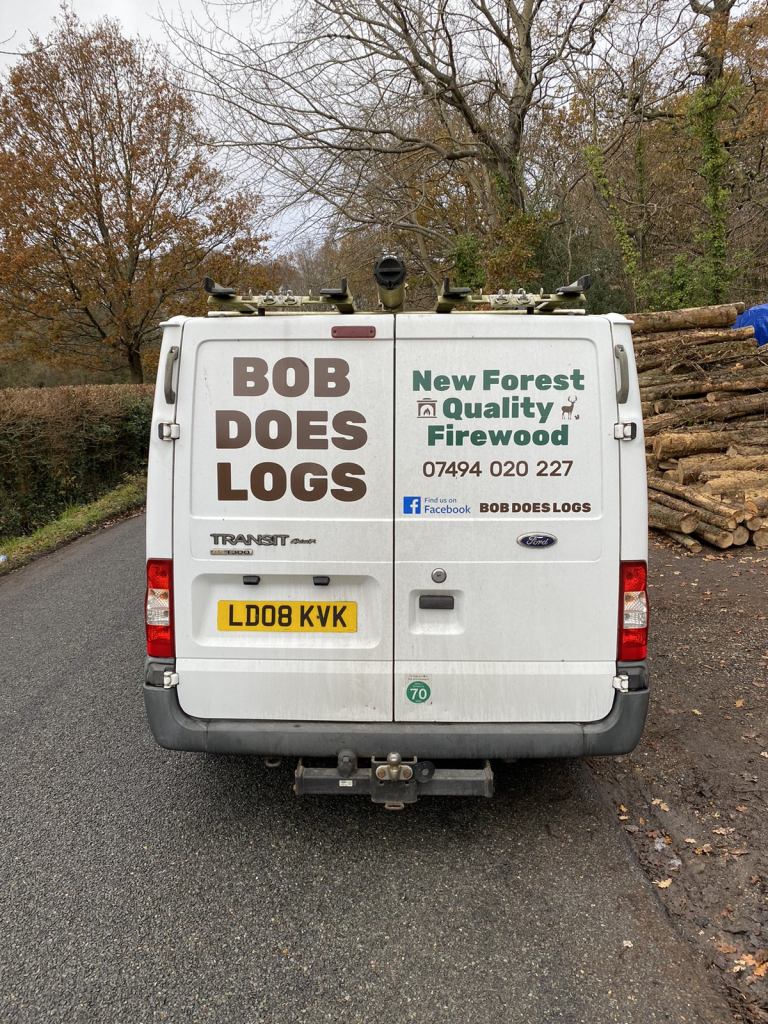 Hardwood winter logs