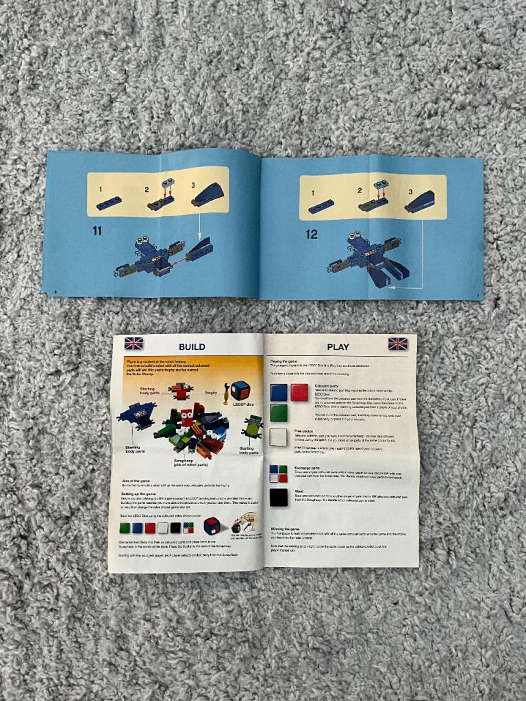 LEGO RoboChamp game, 2009.  Set 3835. Complete with instructions, age 6+