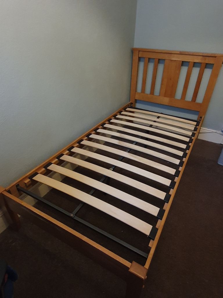 Solid Oak Single Bed Frame 
