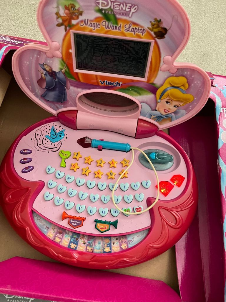 Kids Toy Laptop Cinderella Theme Age 4-7
