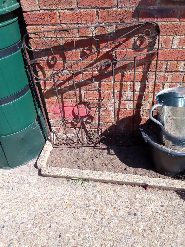 Small Wrought Iron Garden Gate/Fence Panel