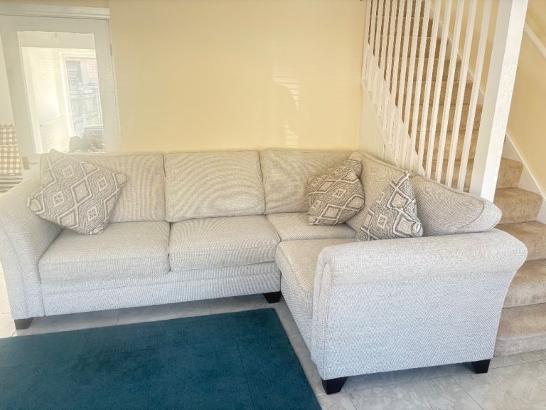 Sofa bed and footstool