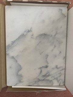 White marble pastry board