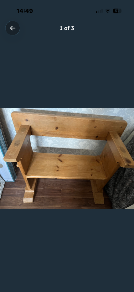 Wooden bench