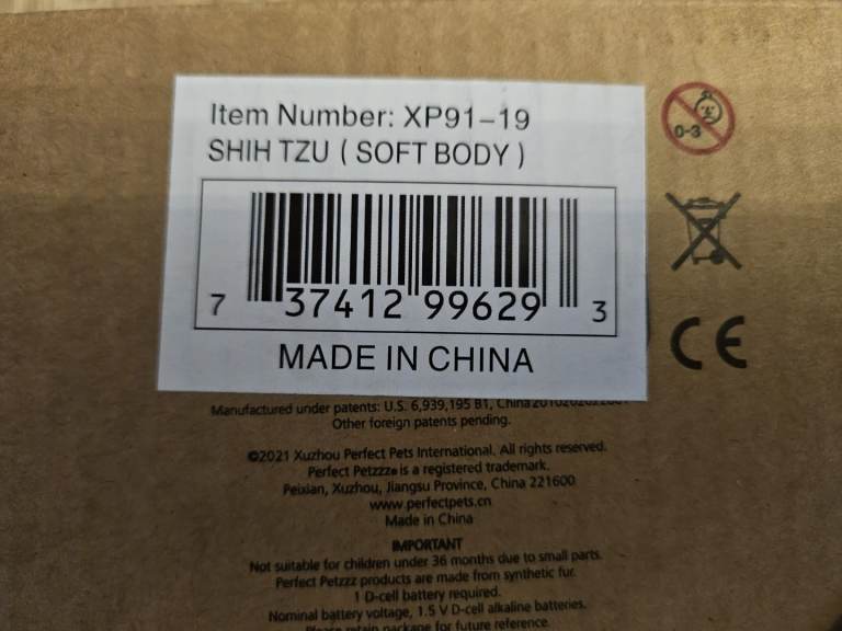 Perfect Petzzz - Shih Tzu interactive pet toy