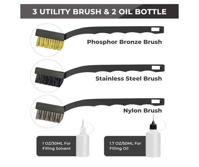 Gun Cleaning Kit Universal Supplies for Hunting Rifle Handgun Shot Gun Cleaning