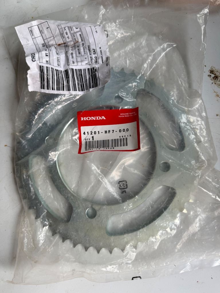 Honda TRX 90 quad rear sprocket