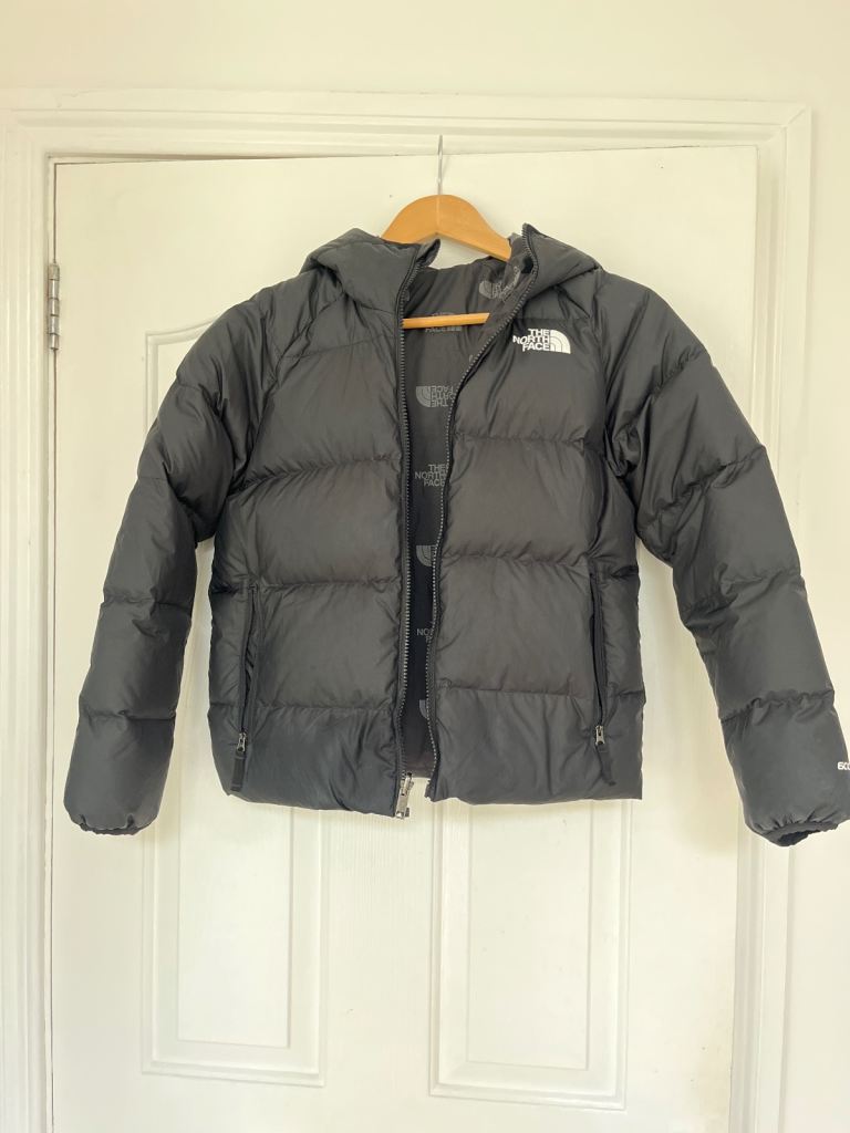 £45 ONO The North Face Black Down-Filled Puffer Jacket – Kids/Teens Unisex Large (L)