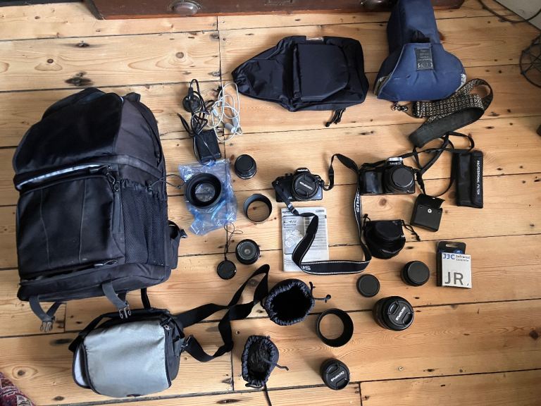 Job Lot Camera Equipment Olympus Carl Zeiss Jena Minolta Spares Repairs