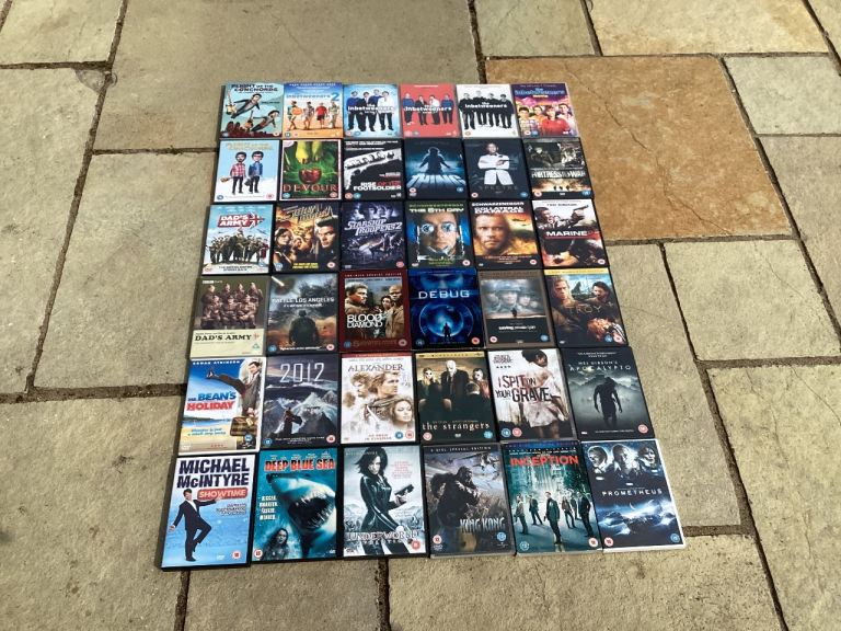 DVDs Films Movies Action Horror Football Comedy