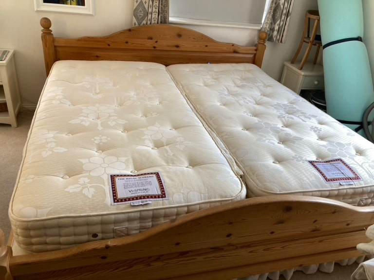 Pair of Single Mattresses for Double Bed – Good Condition