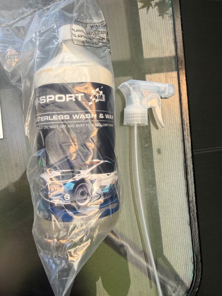 M- Sport waterless wash and wax with spray nozzle NEW still in sealed bag  