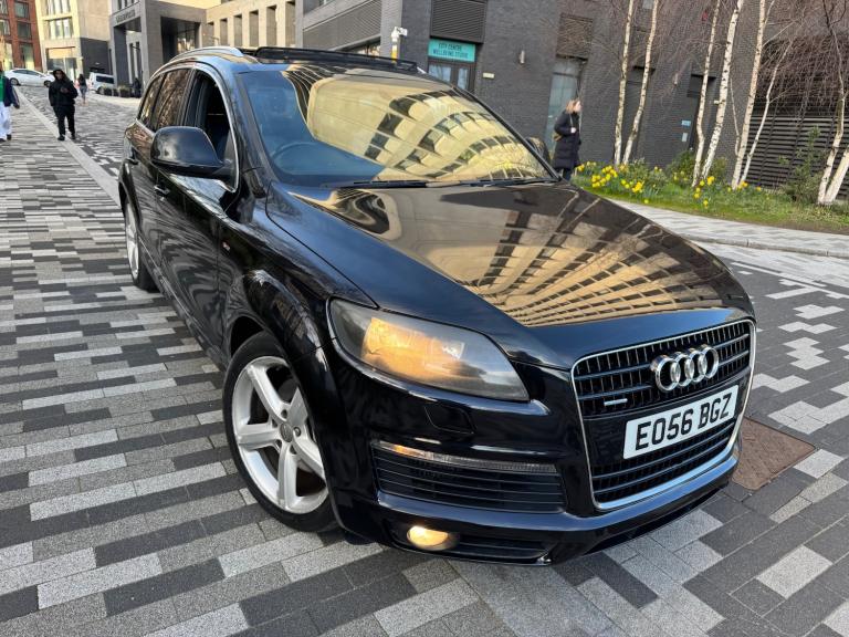 2006 AUDI Q7 3.0 TDI QUATTRO S LINE  TIPTRONIC AUTO DIESEL 7 SEATER 5dr BLACK 