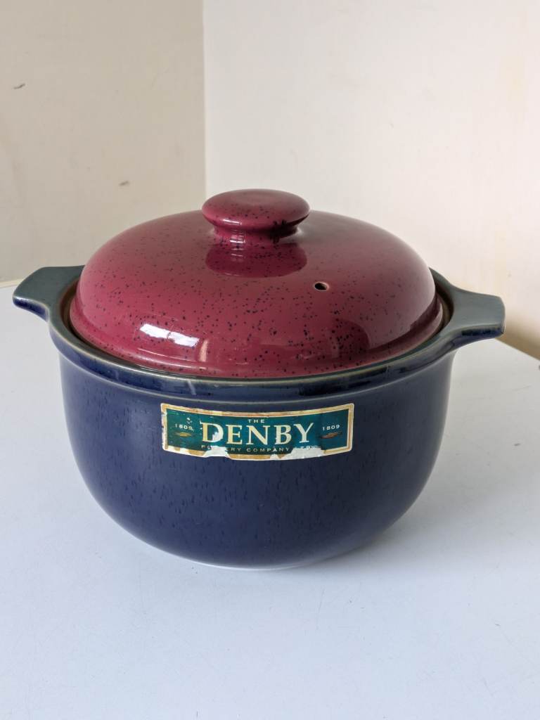 The Denby Pottery Company Classic Harlequin Casserole Pot with Lid