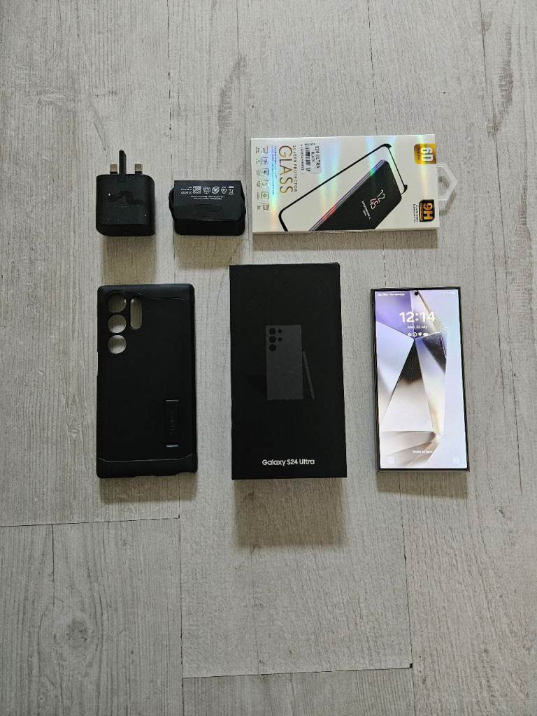 Samsung S24 Ultra 5G Bundle 256GB Unlocked Grey Dual Sim Warranty