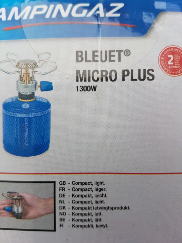 Campingaz Bluet micro plus camping picnic stove new unused  fishing