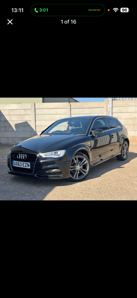 £4995 ONO Audi, A3, Hatchback, 2014, Semi-Auto, 1598 (cc) , 3 doors