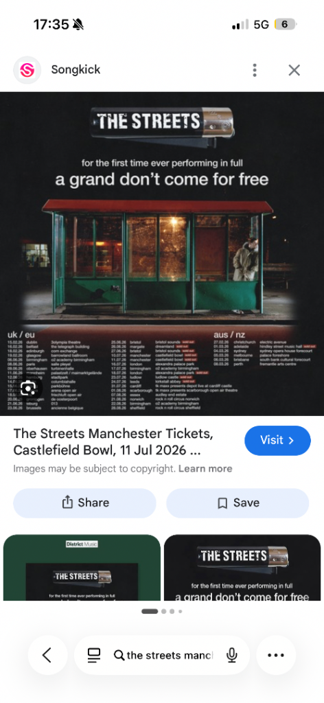 The streets - 10th July Manchester 