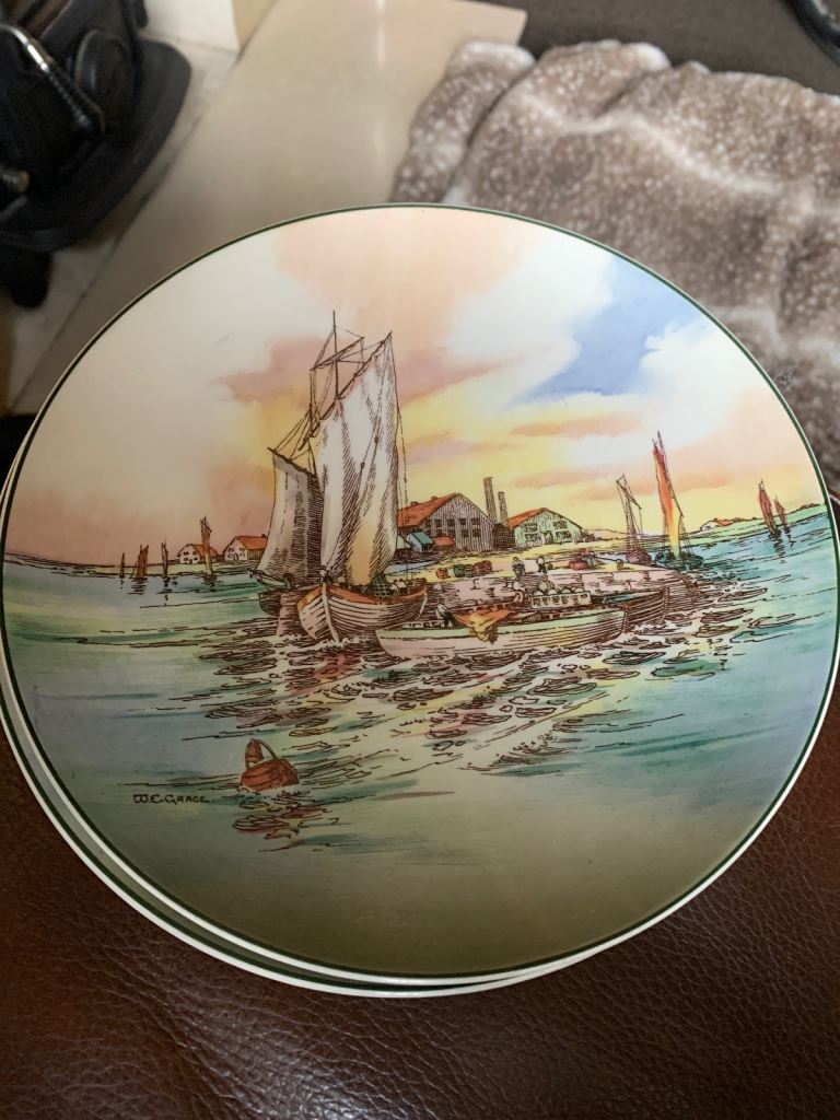 Royal doulton home waters plates x3