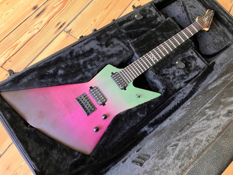 Chapman Guitars Ghost Fret 7 Pro 7 String Electric Guitar 2018 Korea Unicorn Fade