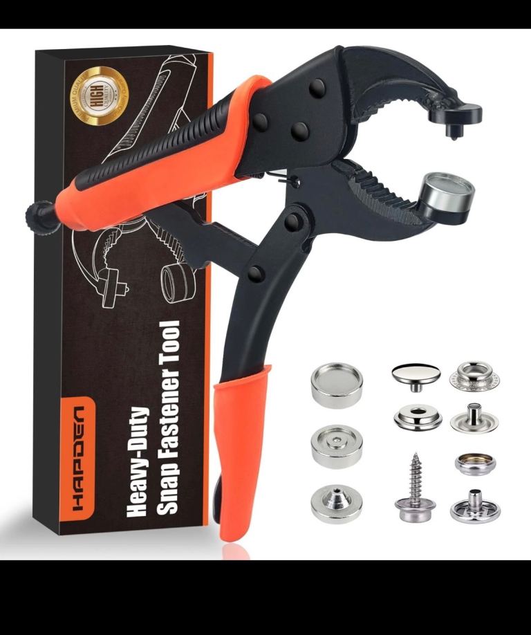 HAPDEN Heavy-Duty Snap Fastener Tool Kit – New
