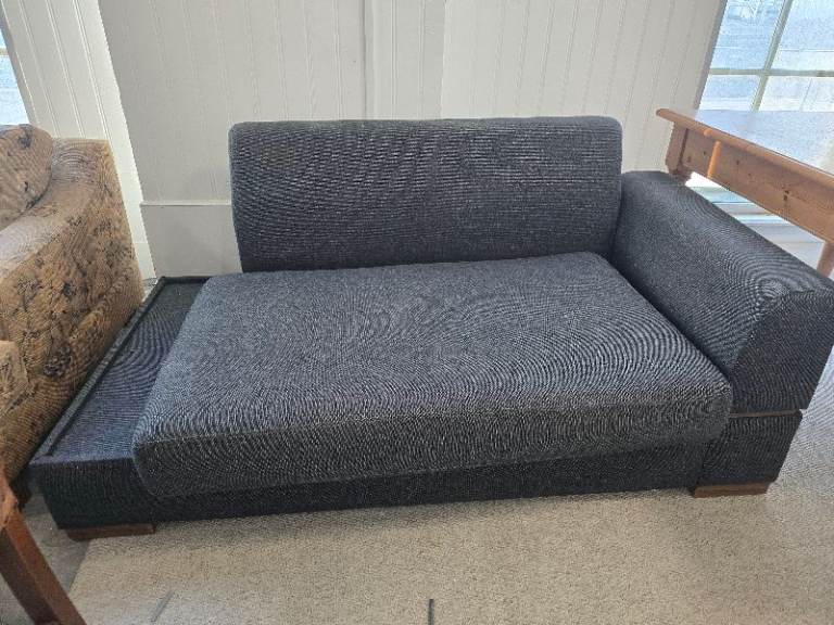 GREY TWO SEATER SOFA