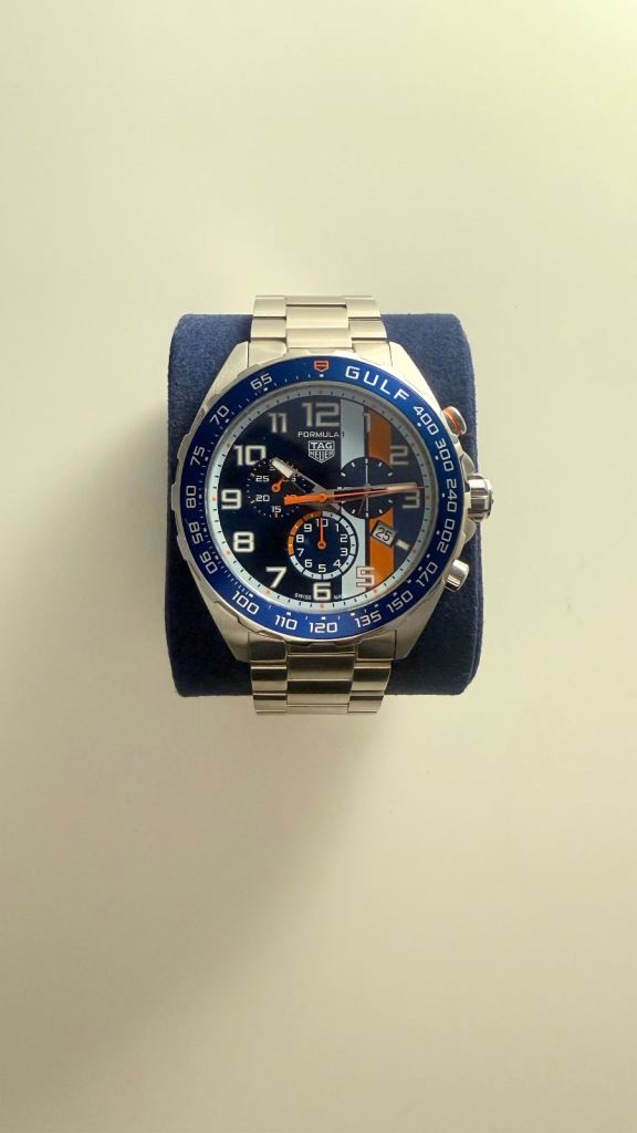 TAG Heuer Formula 1 Gulf Special Edition Chronograph - Full Box & Papers - 2023