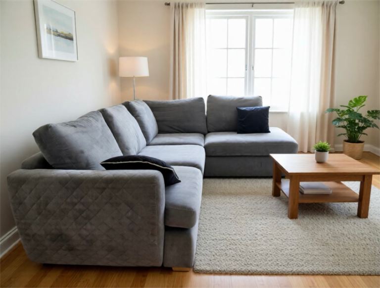 Dfs grey corner sofa 