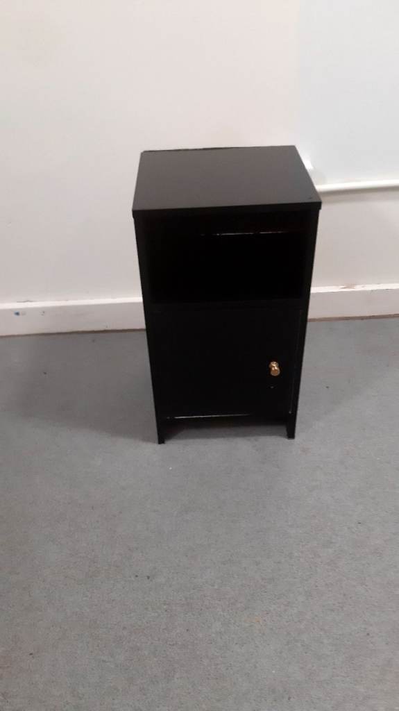 Small cupboard - satin black painted