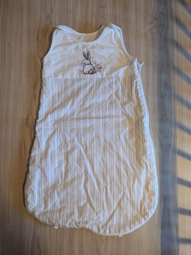 Baby bunny striped sleeping bag sack 0-6 months 1 tog NEW WITHOUT TAGS 
