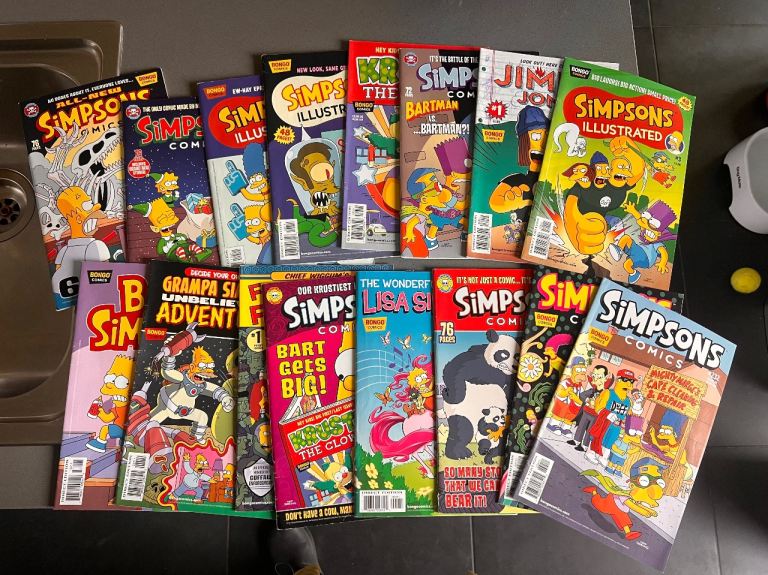 image for 16 Simpsons comics 