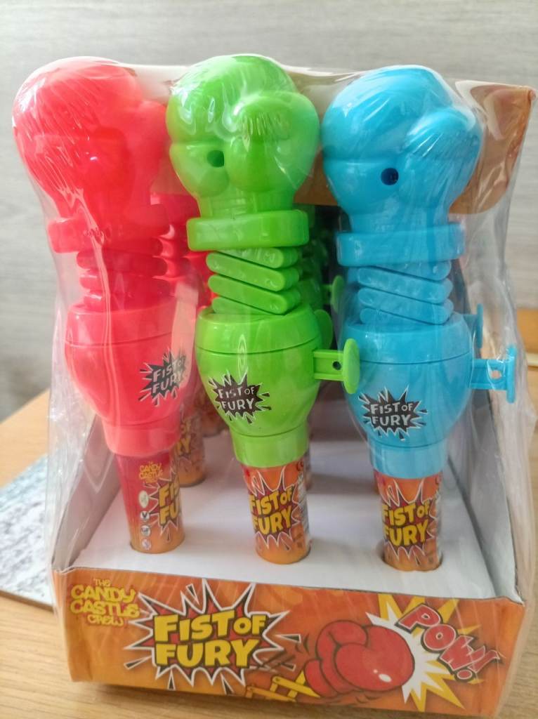Boxing glove toys with sweets