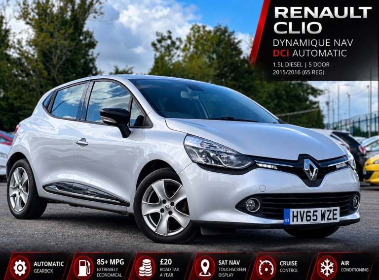 2015 Renault Clio 1.5 dCi 90 Dynamique Nav 5dr Auto HATCHBACK Diesel Automatic