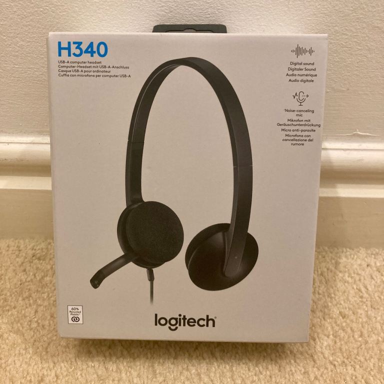 Logitech H340 USB Computer Headset - Digital Sound