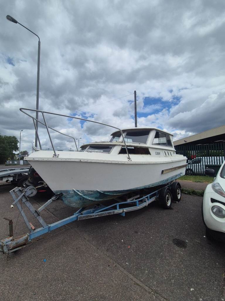 20FT GRP Cruiser Boat Project + trailer