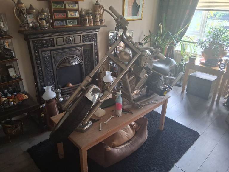 two stroke Mini Motor bike.All chrome.