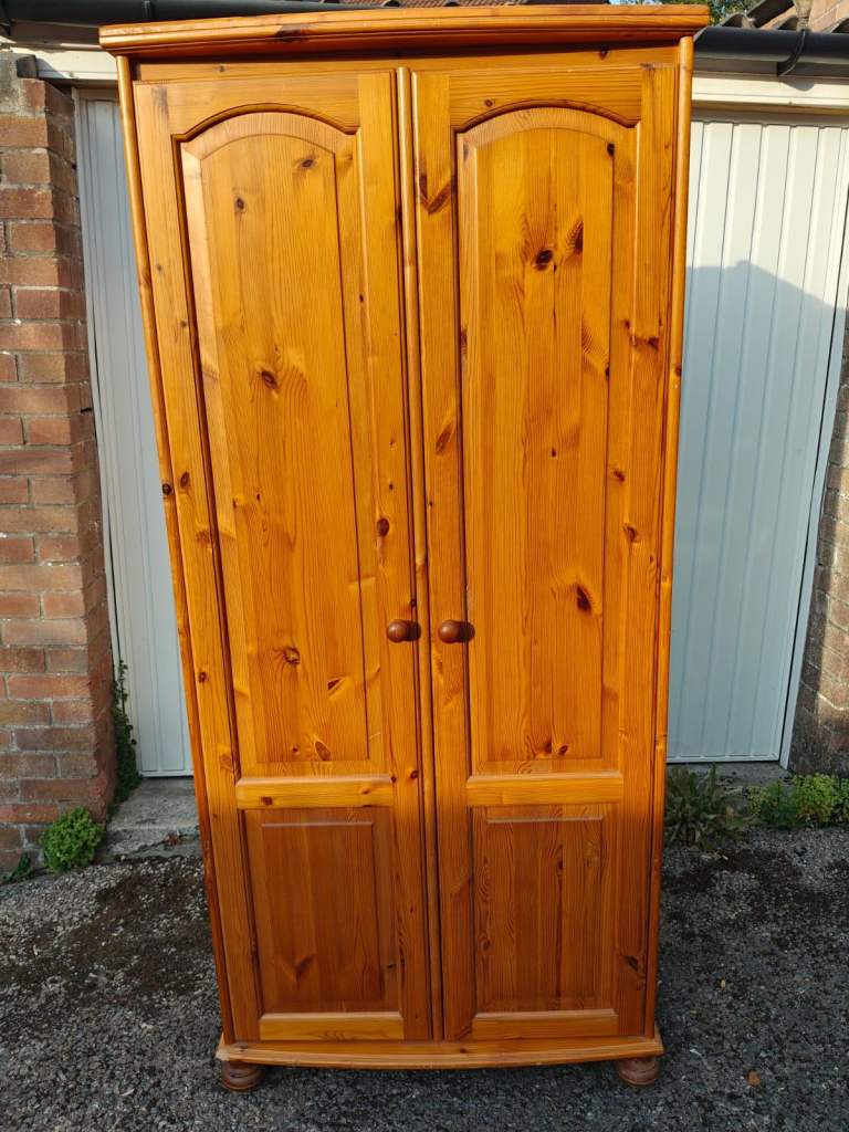 Pine Wardrobe - delivery available 