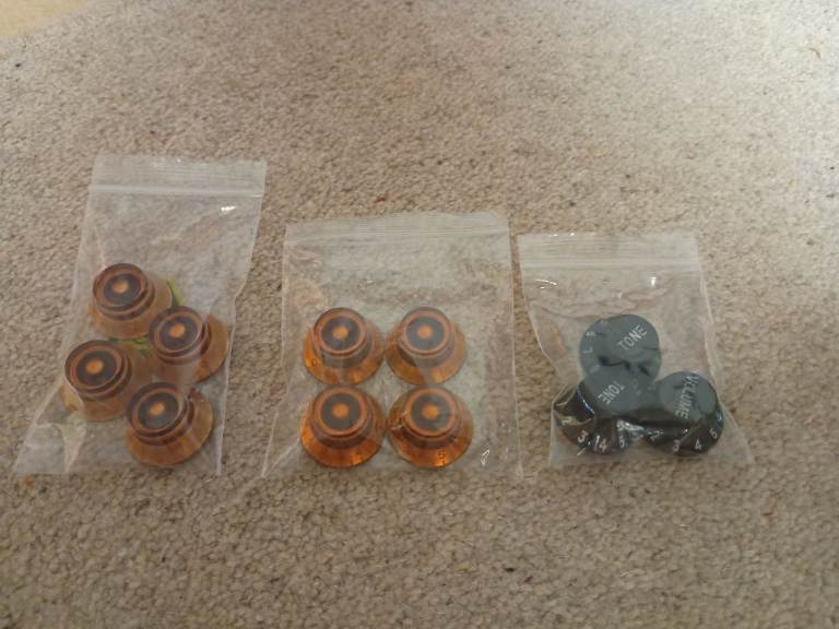 ELECTRIC GUITAR KNOBS, 3 PACKS