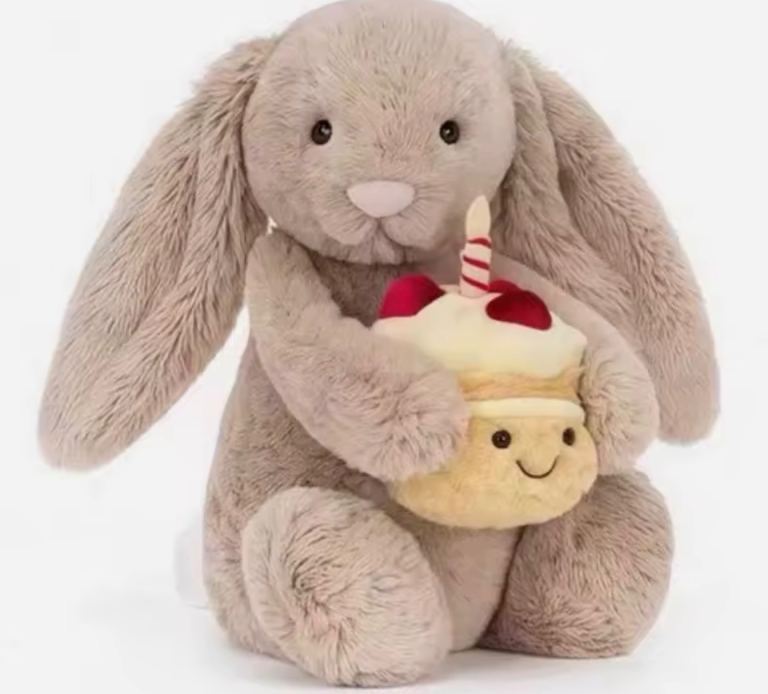 Jelly cat bunny with cake brand new 