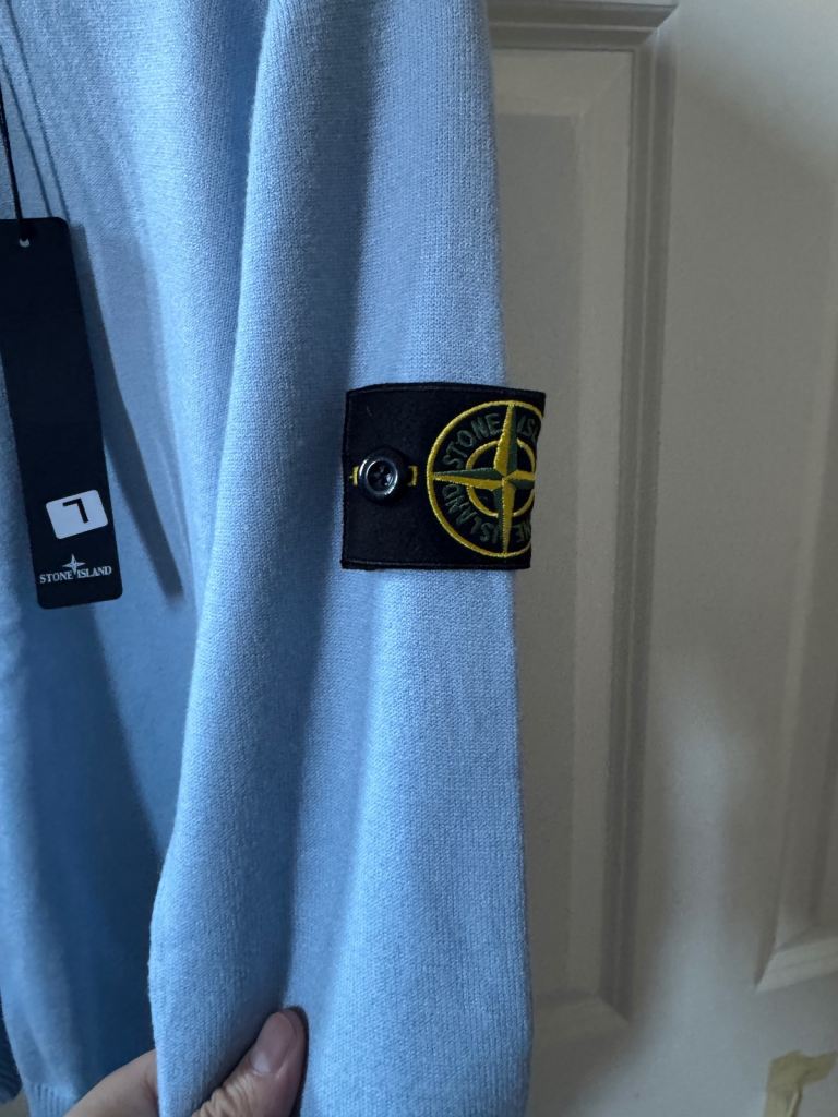 Stone Island Light Blue Jumper – Brand New with Tags