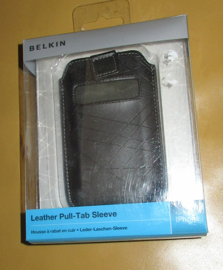 Belkin Leather Sleeve with Pull-Tab for iPhone