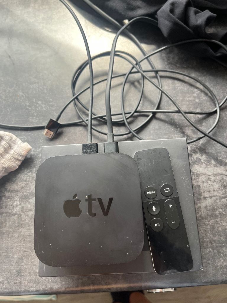 Apple TV Box and Remote – Good Condition