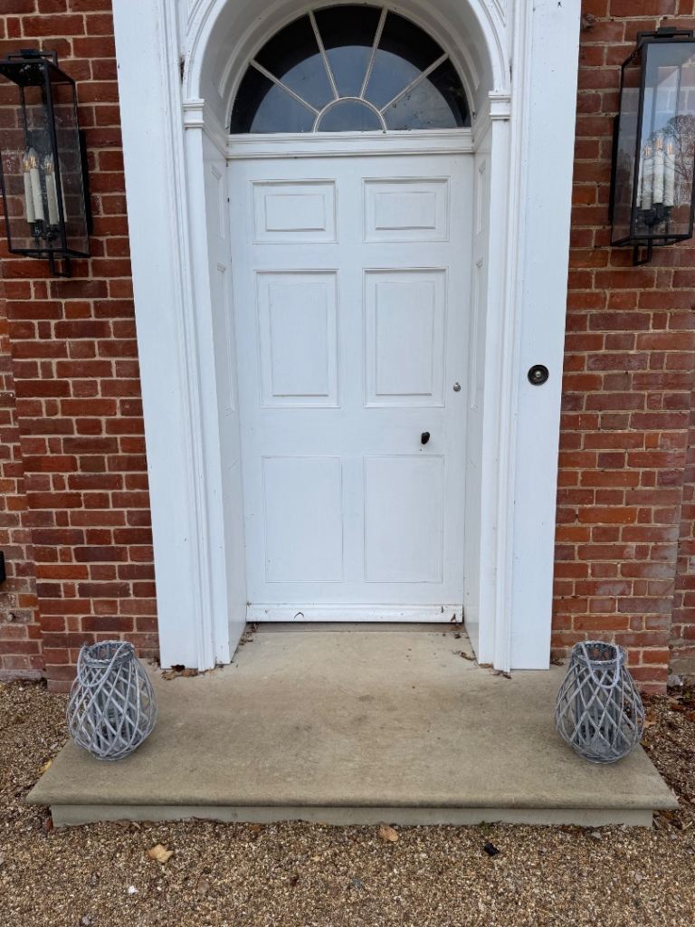 Grey Woven Lanterns with Rope Handles 