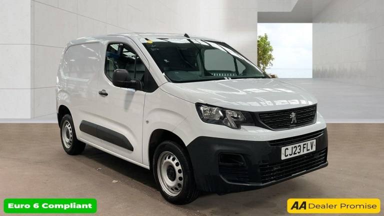 2023 Peugeot Partner White 1.5 BlueHDi Professional Premium+ van, 46,550 miles, Euro 6, 6-Speed  ...