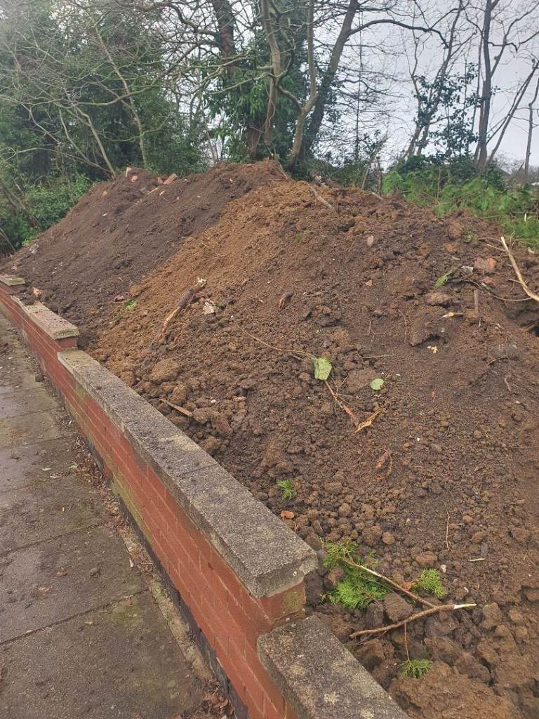 Wanted free soil, sand, Paving Slabs, free